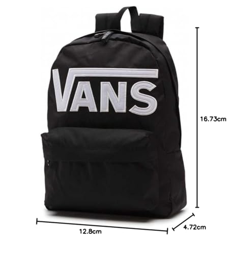 Vans Old Skool II - Mochila Casual, Unisex, Negro (Black/White), 22 litros, 42 cm