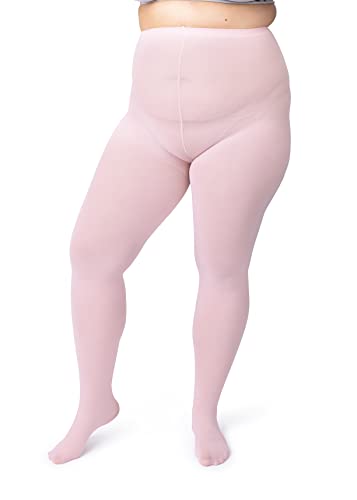 Image of Silky Toes Plus Size Tights for Women | 60D Soft Opaque Comfort Fit Pantyhose | Black or Colored 1-2 pairs | 1X-8X