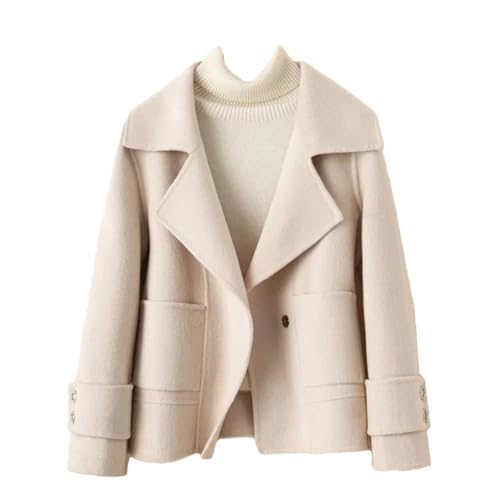 Winter Coat Women Wool Jacket Autumn Double-Sided Cashmere Coat Female Short Black Outerwear Clothes
