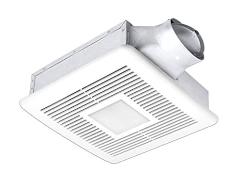 Ventilador Extractor para Baño Delta BreezSlim SLM80-110DLED, 80/110 CFM, Doble Velocidad, Luz LED Dimmable, 7.8W/14.2W, 0.4/1.2 Sones, Montaje en Techo miniatura 1