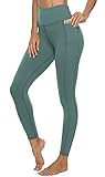 JOYSPELS Sport Leggings Damen, Sporthose Damen Sportleggins Lang Laufhose Leggins Hose, Türkis, M