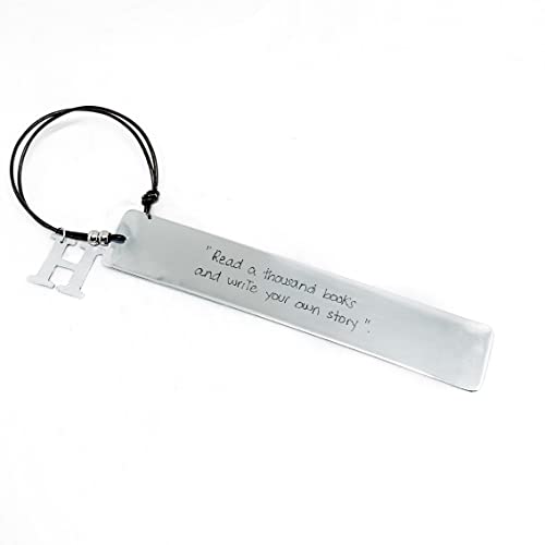 Variante de Osmit marcapaginas personalizado metal grabado con inicial