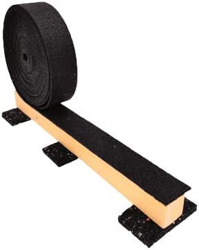 Bautenschutzmatte Gummi I Gummigranulat I Gummi Pad I Unterlage Terrasse I Rolle von 20m I Stärke 3mm (Gummi Selbstklebend, 20mx4cmx3mm)