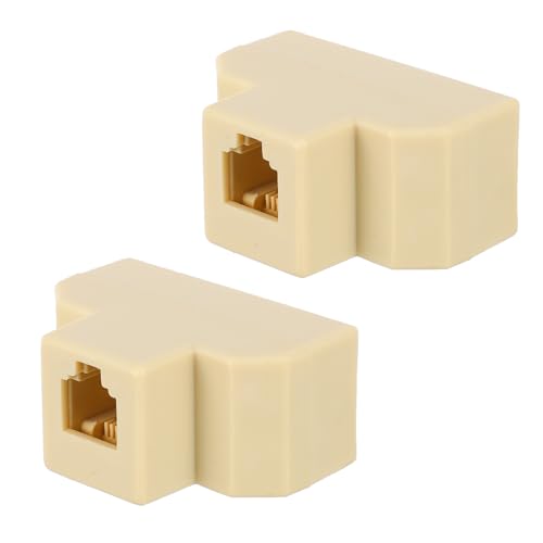 Divisor de línea telefónica Mikinona adaptador hembra hembra y conector splitter de señal