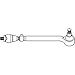 AL56439 LH Tie Rod Assembly Fits John Deere 2140 2750 2950 3040 3050 3140 3150 +
