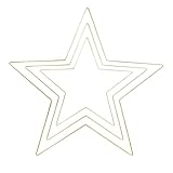 JOINPAYA Aros de Macramé de Metal Forma de Estrella para Manualidades, 3 Piezas (30cm, 35cm, 40cm), Aro de Macramé DIY para Decoración, Obsequio y Bodas