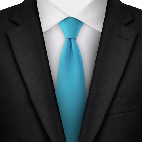 Image of Jacob Alexander Men's Slim Width 2.75 inch Solid Color Tie