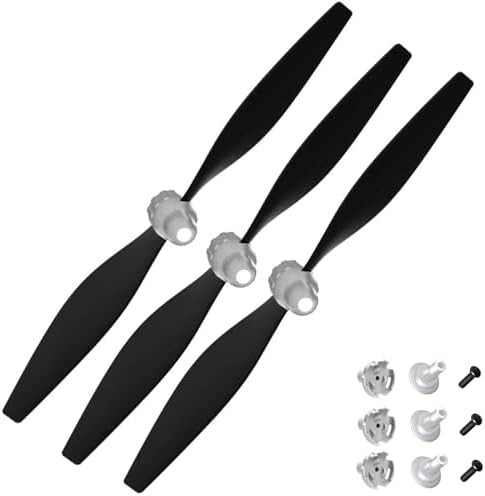 FLYCOLOR 3 Sets F4U RC Flugzeugpropeller mit Propellersparern und Adaptern für VolantexRC 761-8 761-9 T28 Flugzeug