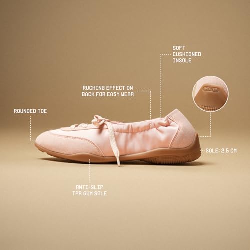 Image of Theater Kai Casual Sneakers in Suede for Women | Stylish Flat Lace-Up Shoes | Lightweight Comfortable Footwear with Cushioned Insole