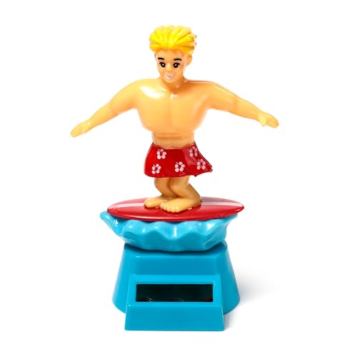 Puckator Solar Pal: Solarfigurine ’Surfer Dude’, Erwachsene & Kinder ab 3 Jahren, Unisex, Erneuerbare Energien, Dekoration, Kreativität & Spaß