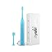 Aiyabrush Electric Toothbrush Sonic Rechargeable Toothbrush with 5 Brushing Modes 2 Replacement Heads 6 Hours Charge Minimum 100 Days Use -Blue
