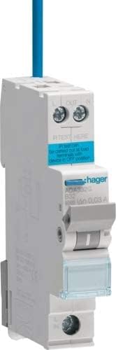 Hager ADA306G Reduced Height 30mA 6kA Type B 6A RCBO