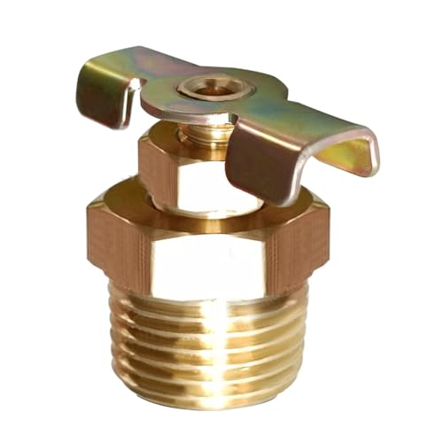 Image of 1 /2 inch NPT Brass RV Water Heater Replacement Drain Valve for RV Trailer Water Heater (Pack of 2)
