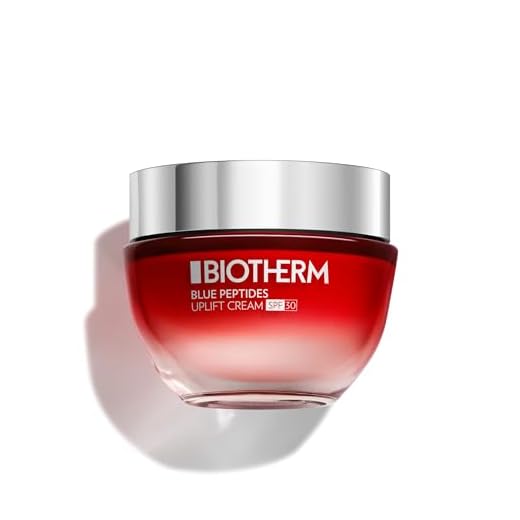 Biotherm, Blue Peptides Uplift, Crema Facial Reafirmante con Fotoprotección SPF 30, Enriquecida con Péptido de Colágeno, Para Todo Tipo de Pieles, 50 ml