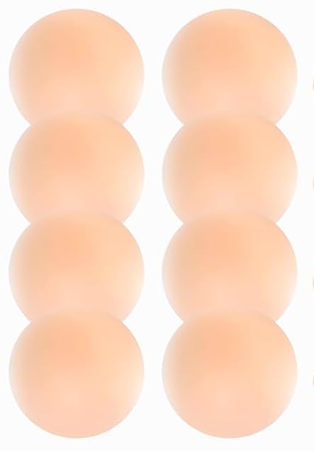 Women's Reusable Nipple Cover - Silicone Nipple Cover Bra Pad - Adhesive Reusable Nipple Pads - Comfortable Silicone Nipple Cover Pasties Pais of 2 (Free-Size, Skin)-image-28