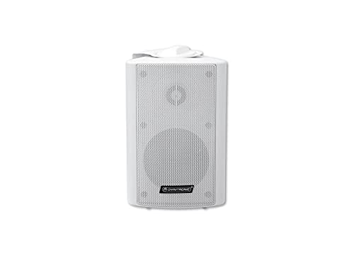 Omnitronic Wps-4W Pa Enceinte Murale Blanche pour Sonorisation Fixe 100V - 5