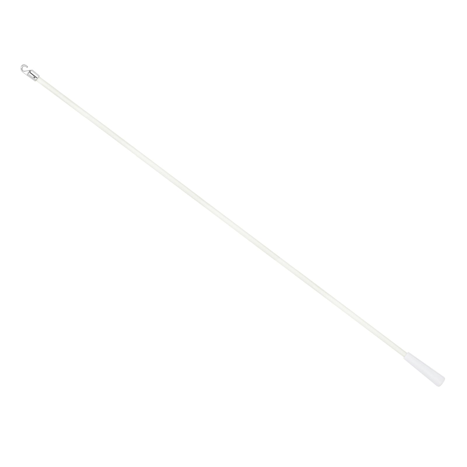 sourcing map 48" Blinds Wand Replacement, PVC Blinds Tilt Wand with Hook and Grip, Vertical Blinds Rod Stick for Window Curtain Opener Accessory, White