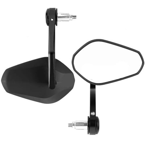 Rétroviseurs miroir d'extrémité de guidon moto E-mark en aluminium pour Fz6
