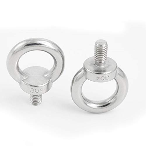 Image of Stainless Steel Ring Shape Shoulder Lifting Rigging Eye Bolt(M8,5PCS)
