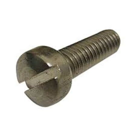 #8-32 x 1/2" Fillister Head Slotted Machine Screw, 100 pk.