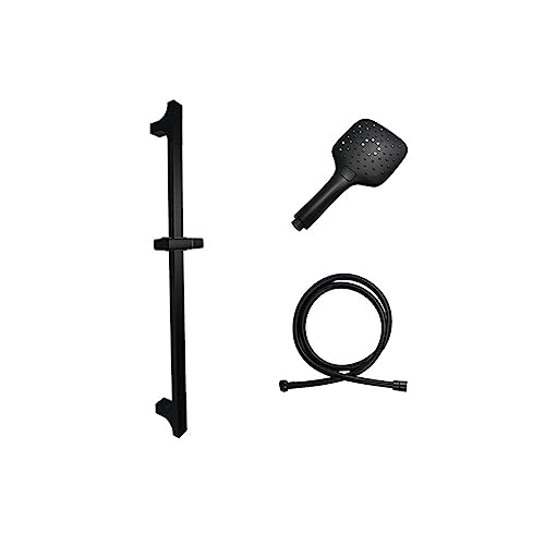Kit douchette noire à jet pluie pour une douche relaxante après le sport