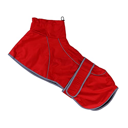 COLLBATH Pet Raincoat for Dogs Stylish Fall Winter Outdoor Sports Rain Jacket with Hidden Leash Opening Durable and Functional Pet Rainwear for Dogs