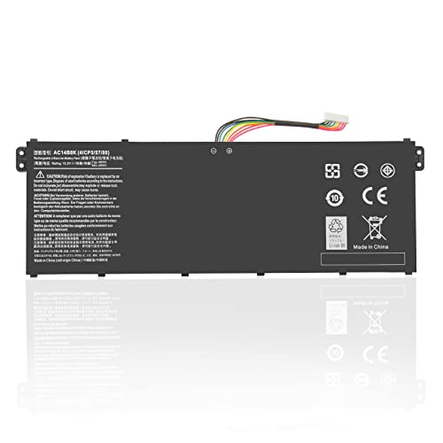 Exmate 15.2V 48Wh AC14B8K AC14B3K Bateria para Acer Aspire E3 111 E3 112M E5 771G ES1 311 ES1 511 V3 111 V3 371 V5 132 Chromebook 11 CB3 111 13 CB5 311 TravelMate B115 M