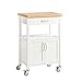 SoBuy Carrito de Servir, estantería de Cocina, Carrito de Cocina móvil, FKW22-WN,ES (Blanco)