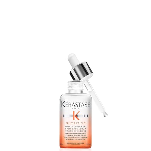 KÉRASTASE Nutritive - Sérum Concentré Pointes Sèches - Prévient l'Apparition des Fourches - Vitamines + Huile + Polymères Anti-Sécheresse - +71% Hydratation...