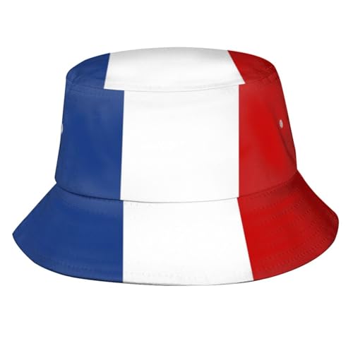 France Flag Bucket Hat France Fisherman Hat Sun Protection Hat for Summer Outdoor Traveling