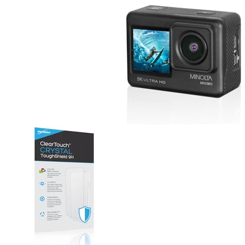 BoxWave Screen Protector Compatible with Minolta MNX5K1 - ClearTouch Crystal ToughShield 9H (2-Pack), Clear 9H Tough Flexible Film Screen Protector