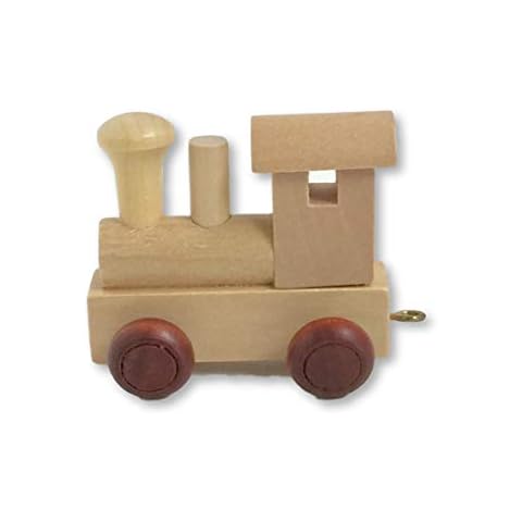 Childrens Personalised Wooden Alphabet Letter Train A-Z Name Set All Letters Available (Front Carriage) Cover