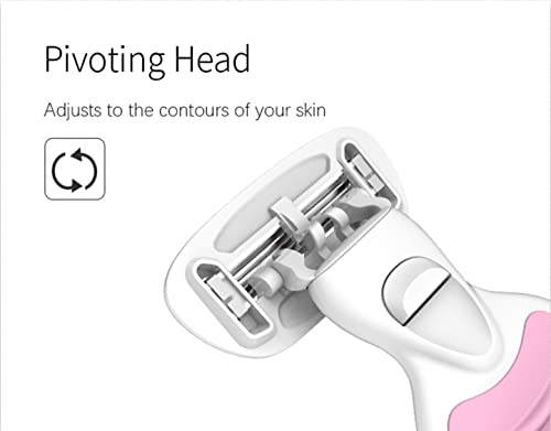 Smooth Mini Body Razor For Women, 5 Layers Of Swedish Stainless Steel Blades, Easy To Rinse, Mini Handle Portable Pivoting Head Cartridge System Shaving Razor, Lubricated With Aloe Vera Strips, Hygienic Casing, Compact For Easy Travelling. #TOP3