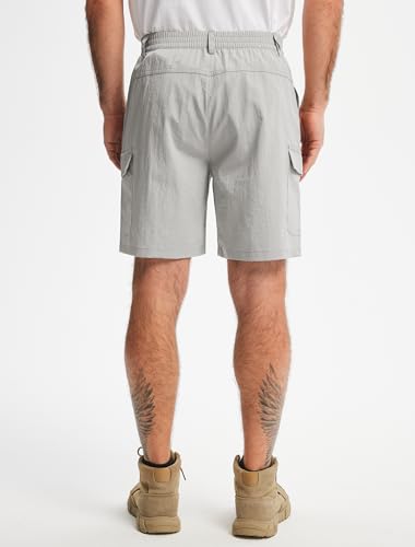 Image of Libin Men's Hiking Cargo Shorts with Zipper Pockets