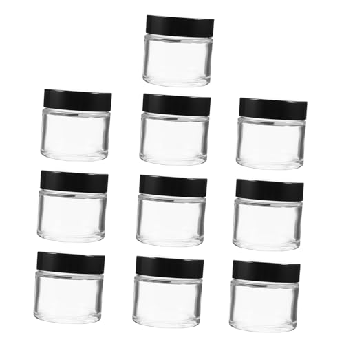 KOCKSHION 10pcs Glass Candle Tins for Candle Making Empty Jars for Home Fragrance and Craft Projects Containers for Bedroom and Living Room Decor