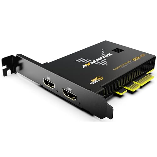 AVMATRIX VC12-4K PCIE Capture Card 4k for Game Livestream and Record in 4K60 UHD with Ultra-Low...