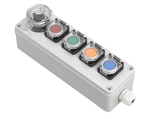 Arrêt d'urgence électrique industriel et bouton fléché pour réservoir