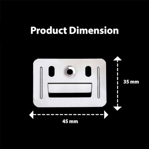 PVC Wall Panal WPC Charcoal Louvers Cladding Clips Silver Colour Pack of 300 Pcs