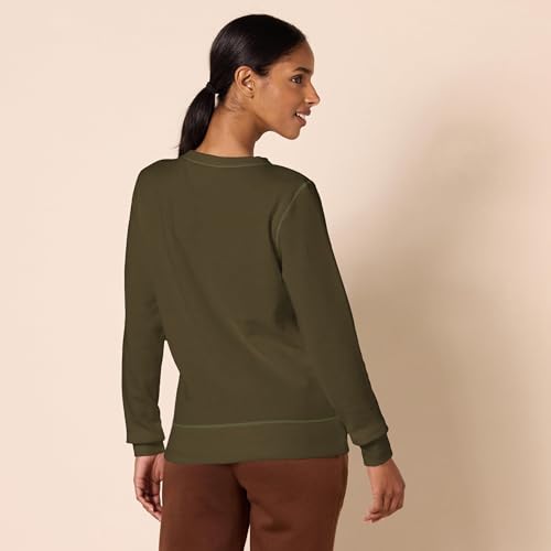 Image of Amazon Essentials Women's Fleece Crewneck Long Sleeve Pullover Sweatshirt (Available in Plus Size)