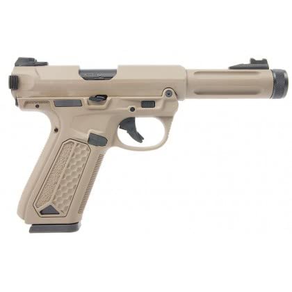 Pistola Airsoft GBB AAP-01 Assassin Action Army Color Tan réplica Escala 1:1 Potencia 1 Julio 6 mm. Semi y Auto
