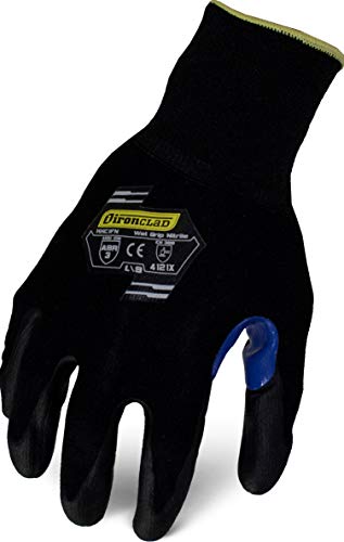 Ironclad Command Touchscreen Knit Foam Nitrile Glove; Touchscreen Infused Palm, Foam Nitrile Palm Coating, Sized XS, S, M, L, XL, XXL
