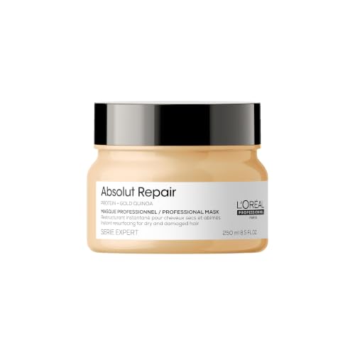 LOréal Professionnel Serie Expert Absolut Repair Hair Mask for Dry Frizzy and Damaged Hair Deep Nourishing Treatment with Omega 9 & Protein 250ml