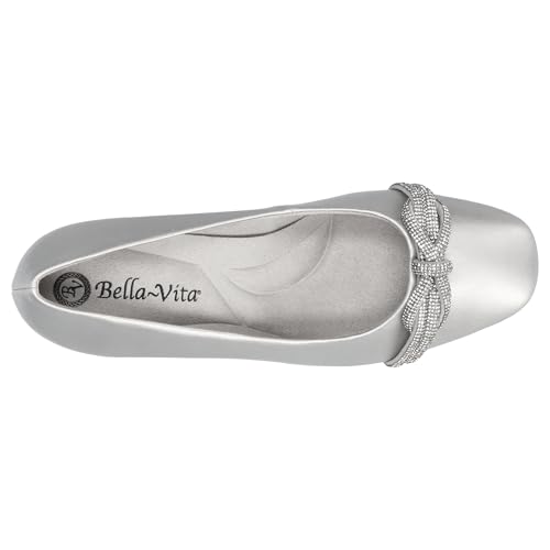 Bella Vita Women's Marigold Block Heeled Pumps, Silver, 10 - image 8
