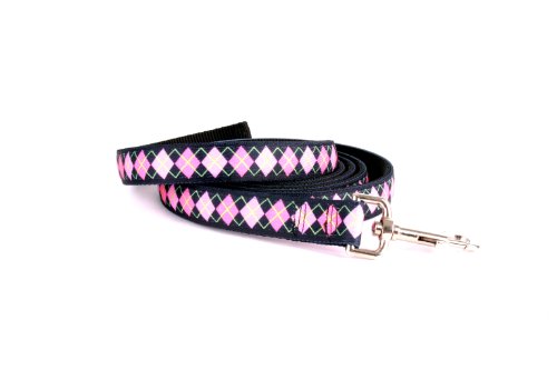 Red Haute Horse PA1405 LD Equine Elite Lead, Pink Argyle