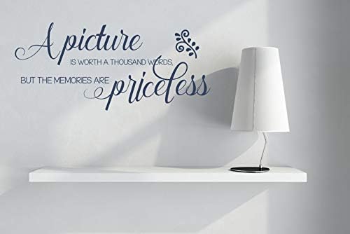 A Picture Worth Memories are Priceless - Calcomanías de vinilo para pared, calcomanías de pared para sala de estar, calcomanías de pared familiares,