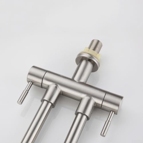 Robinet de cuisine pivotant 360 en acier inoxydable argenté G1/2 - 5