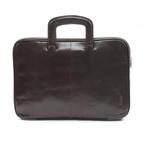 Tony Perotti Unisex Italian Bull Leather Genoa Zip Around Top Handle Leather Document Case3