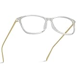 WearMe Pro - Rectangular Blue Light Elegant Metal Frame Modern Glasses