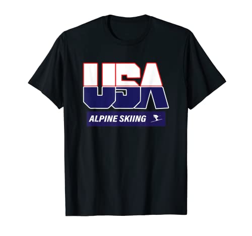 Alpine Skiing 2022 Souvenir USA Team T-Shirt