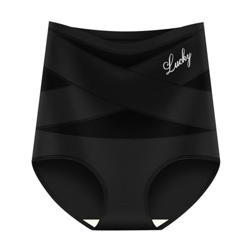 XAGMODSHN Bragas De Seda De con Control De Barriga De Cintura para Mujer Moldeador De Cuerpo De Malla Transpirable Tanga Invisible para La Recuperación Posparto Diaria Bragas De Mujer